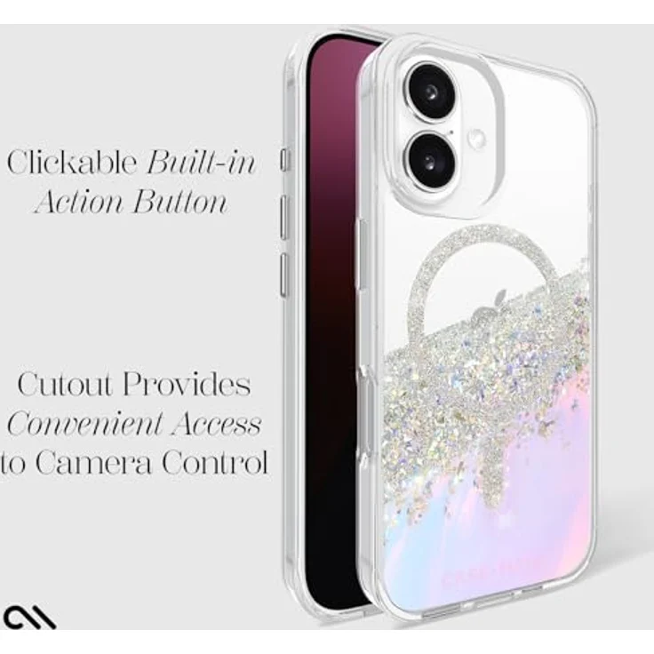 Case-Mate iPhone 16 Schutzhülle, holografisch und kompatibel mit MagSafe, 3,6 m Fallschutz, karätig schillernd – Bild 4