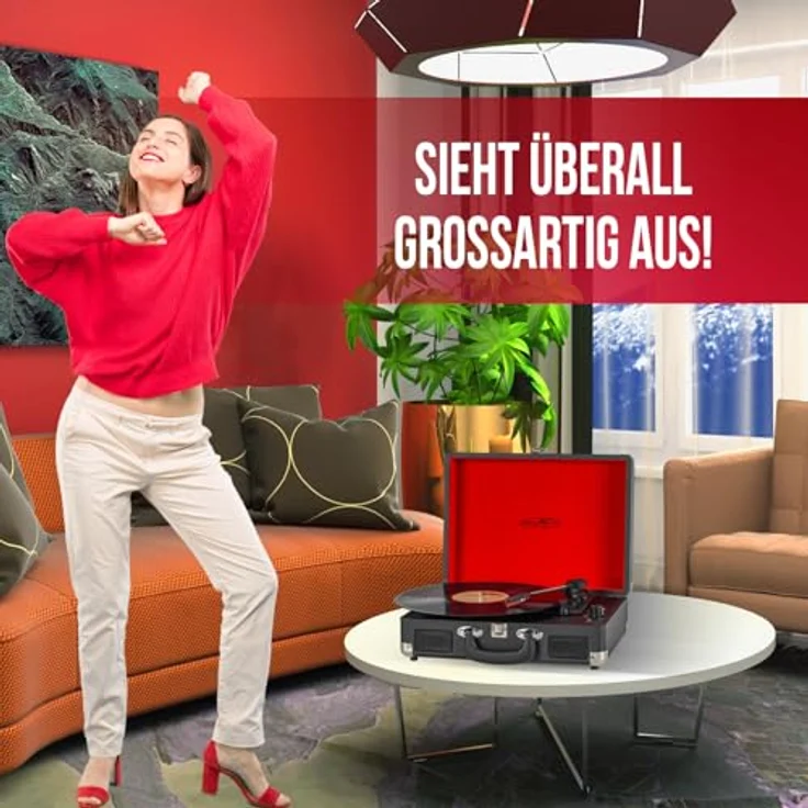 Reflexion HIF1979BT, Plattenspieler mit Bluetooth-Funktion und modernem Design – Bild 5