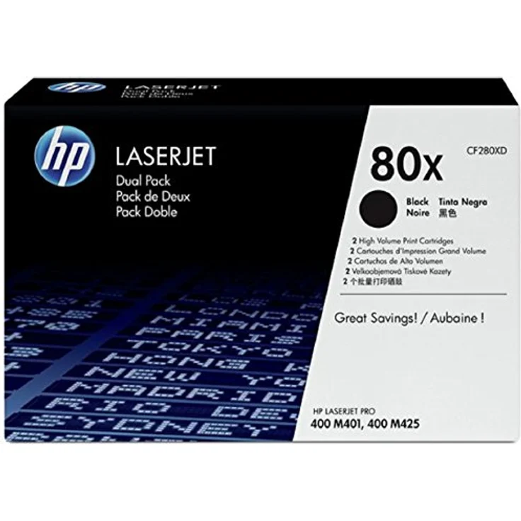 HP 80X 2er-Pack Schwarz Original LaserJet Tonerkartuschen mit hoher Reichweite – Bild 2
