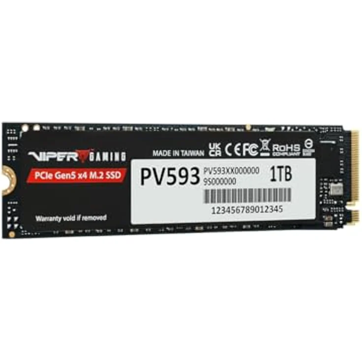 Patriot VIPER PV593, 1TB M.2 2280 PCIe Gen5 x4 SSD mit bis zu 14.000 MB/s, ideal für Gamer und Profis – Bild 3