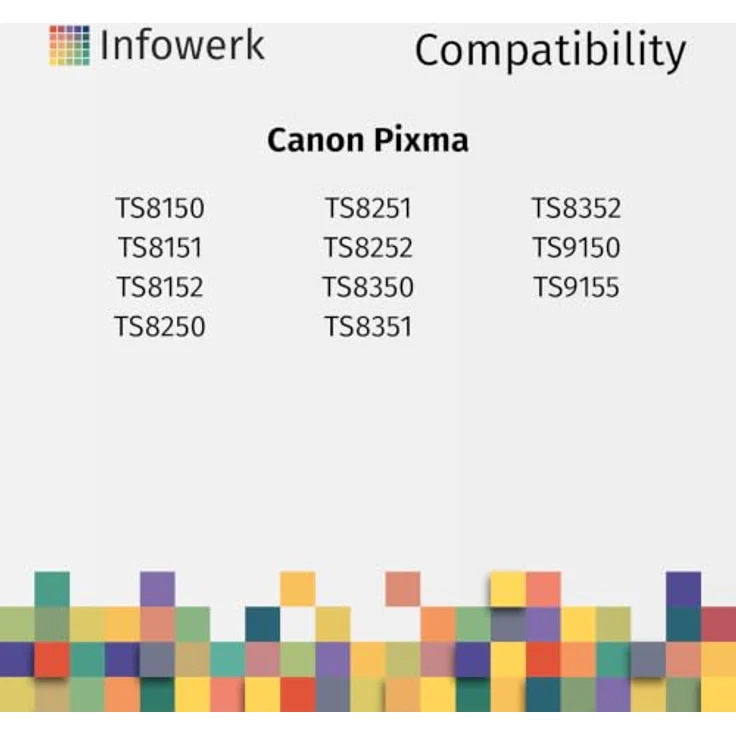 Infowerk PGI-580/581 XL Tintenpatrone, kompatible Druckerpatrone für Canon, Schwarz und Farben (27 ml + 12,5 ml) – Bild 3