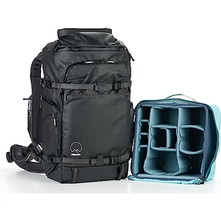 Shimoda Action X v2 Rucksack-Familie, Schwarz, Backpack Only - X50, Torsohöhe verstellbar, Modularer CPU-Kamera-Einsatz, 2 Laptop-/Tablet-Taschen, Erweiterbarer Zugang, Versteckte Tracker-Tasche – Bild 1