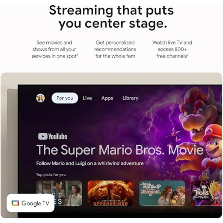 Google Kirkwood Pro leichtes Porzellan, 4K HDR mit Dolby Vision, 32 GB Speicher und sprachgesteuerte Fernbedienung – Bild 4