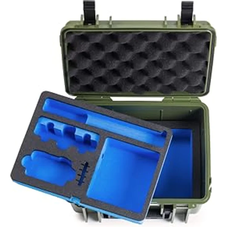 B & W International Transportkoffer, robuster Transportkoffer aus Polypropylen, wasserdicht und temperaturstabil, schwarz/blau, 6,6 Liter Volumen – Bild 5