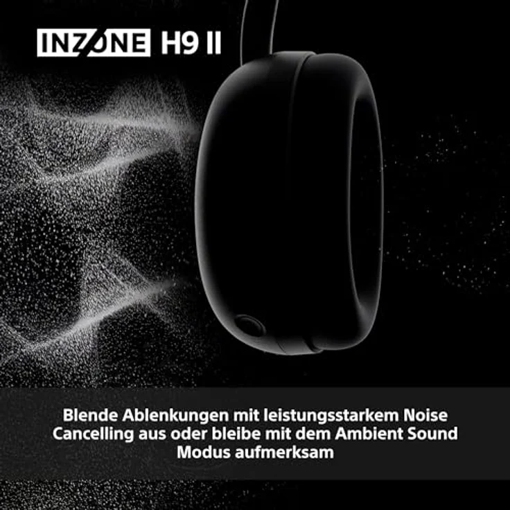 SONY INZONE H9 II, Over-ear Gaming-Headset mit Noise Cancelling, 360 Spatial Sound, 30 Stunden Akku, Bluetooth, Schwarz – Bild 5