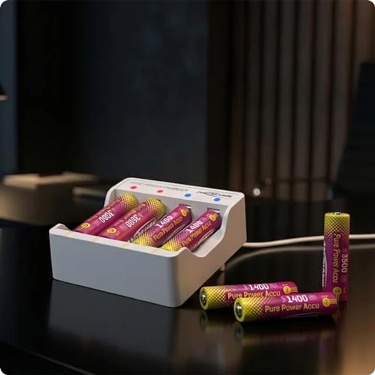 Ansmann Pure Power Lademodul USB Ladegerät für Li-Ion Mignon (AA) & Micro (AAA) mit LED-Anzeige und USB-C Anschluss – Bild 5