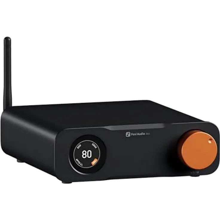 Fosi Audio ZD3 Desktop DAC Preamp, Fully Balanced DA Wandler mit ES9039Q2M, HDMI ARC/Bluetooth/USB/Optik/Coax Eingänge, XLR/RCA Ausgänge, Fernbedienung