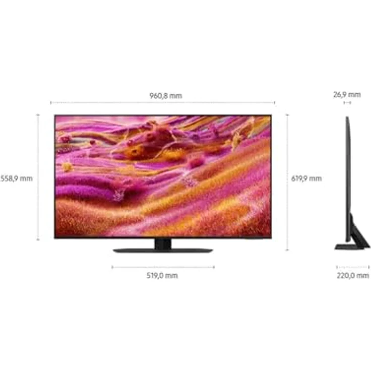 Samsung Neo GQ43QN90FAT QLED 4K, 43 Zoll (108 cm) Mini LED Smart TV mit NQ4 AI Gen3 Prozessor, Glare Free, Neo Quantum HDR, 4K Upscaling Pro und Dolby Atmos – Bild 5
