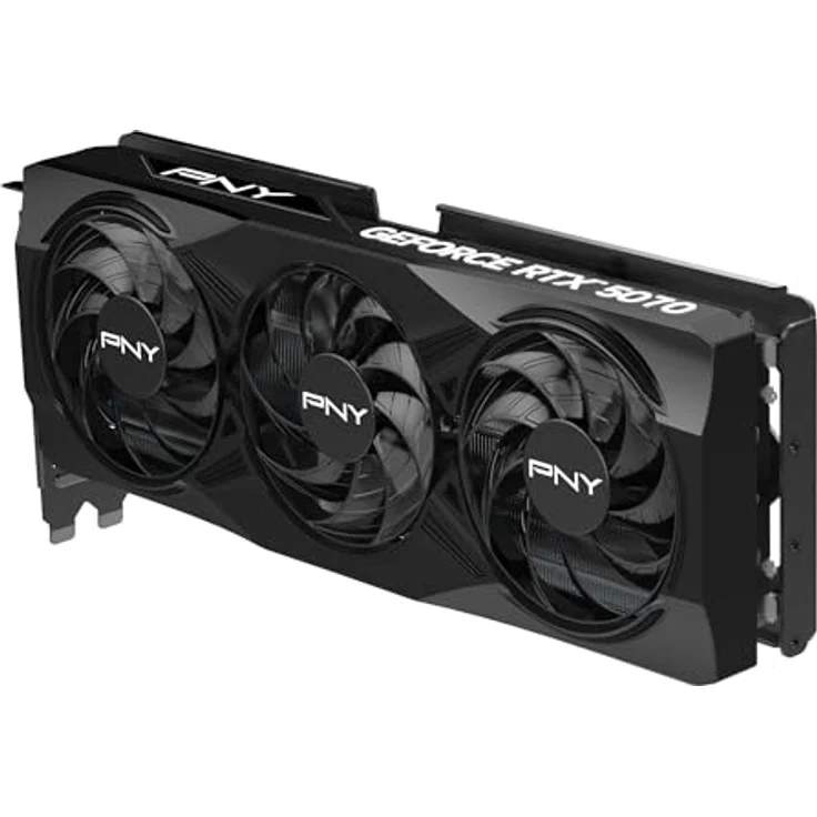 PNY GEFORCE RTX™ 5070 12GB Triple Fan Grafikkarte, DLSS 4, 6144 CUDA-Kerne, PCIe 5.0, Schwarz – Bild 5