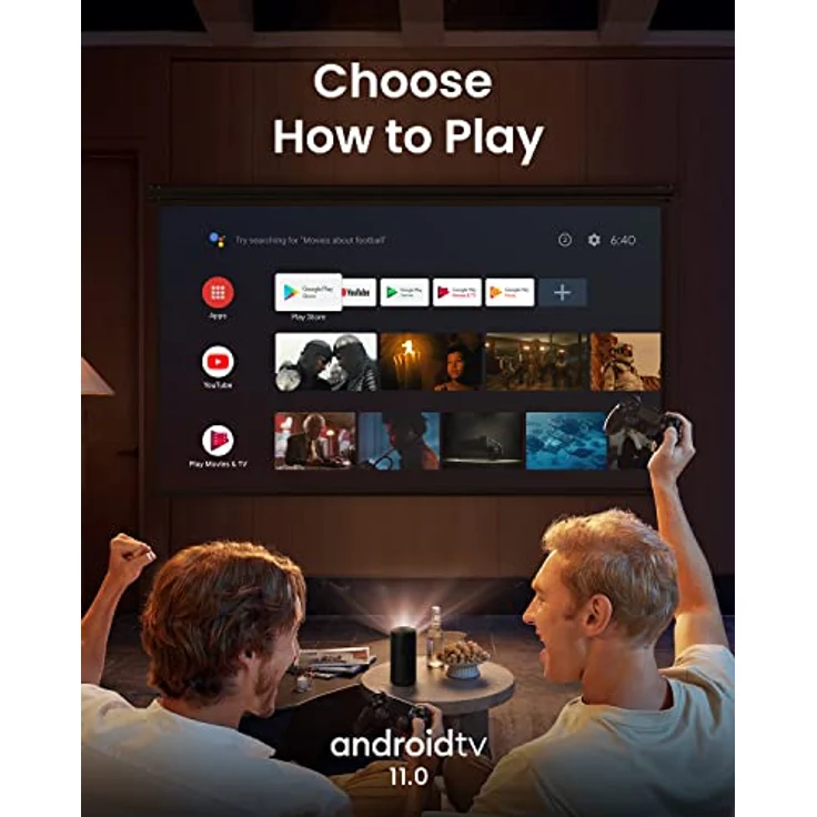 Nebula Anker Capsule 3 Laser, Mini-Beamer mit 1080p, WLAN, Dolby Digital, 120-Zoll Bild, 2,5 Std. Wiedergabe, schwarz – Bild 5