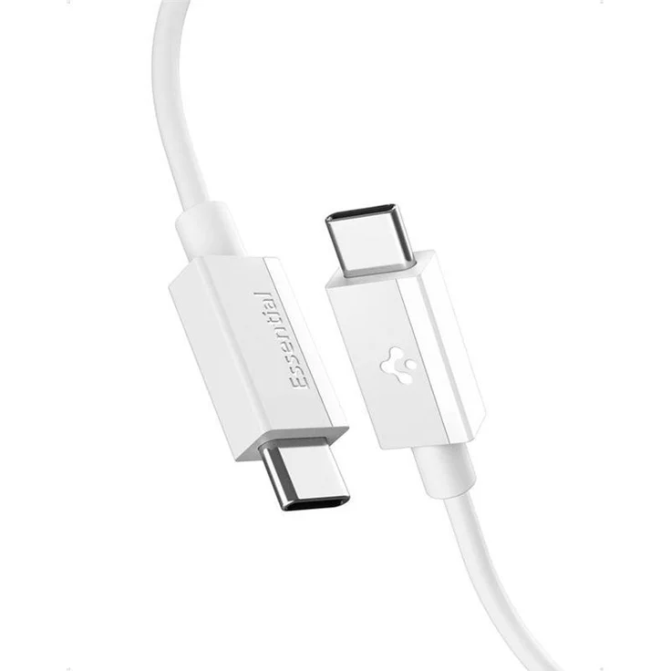 Spigen Essential USB C to USB C 60W Kabel, 1 m, weiß, USB 2.0 – Bild 8
