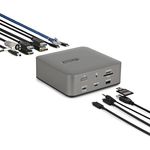 StarTech Thunderbolt 5 Docking Station 140W PD, Graue Laptop-Dockingstation mit 10/100/1000/2500 Mbit/s Ethernet und MicroSD Unterstützung