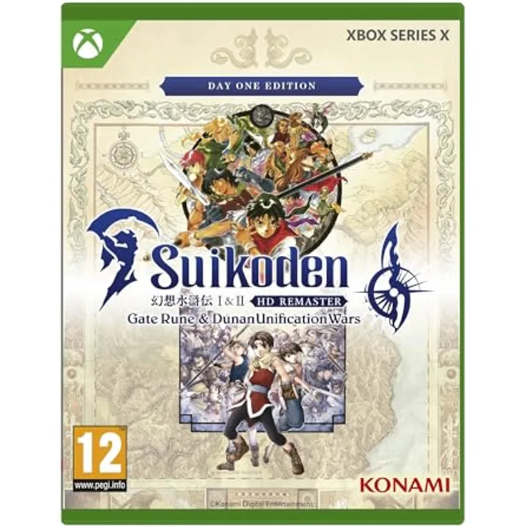 KONAMI Suikoden 1 & 2 HD Remaster: Day 1 - Xbox (englische Version), RPG-Serie mit originaler Geschichte und verbesserten Gameplay-Mechaniken
