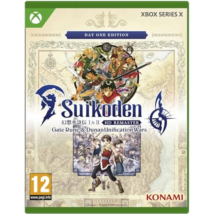KONAMI Suikoden 1 & 2 HD Remaster: Day 1 - Xbox (englische Version), RPG-Serie mit originaler Geschichte und verbesserten Gameplay-Mechaniken – Bild 1