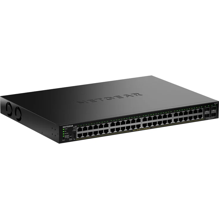 Netgear S350 48-PORT 1G PoE+ Smart Switch, Netzwerk Switch mit 48 Ports, 1 Gbit/s Geschwindigkeit, PoE+ Unterstützung und 4 SFP-Ports – Bild 1