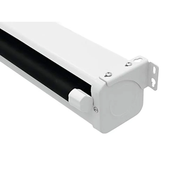 EUROLITE Projektionsleinwand 16:9,300cmx168cm | Handauszugs-Bildwand mit Springrollo – Bild 2