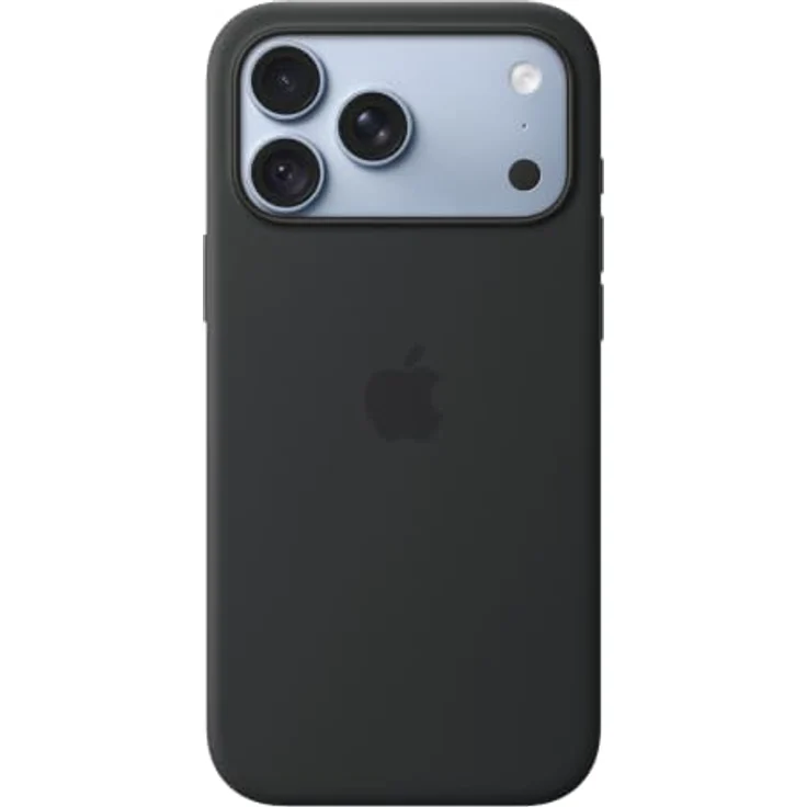 Apple Silicone Case iPhone 18 Pro Max, Schwarz, MagSafe kompatibel, mit weichem Mikrofaserfutter – Bild 3