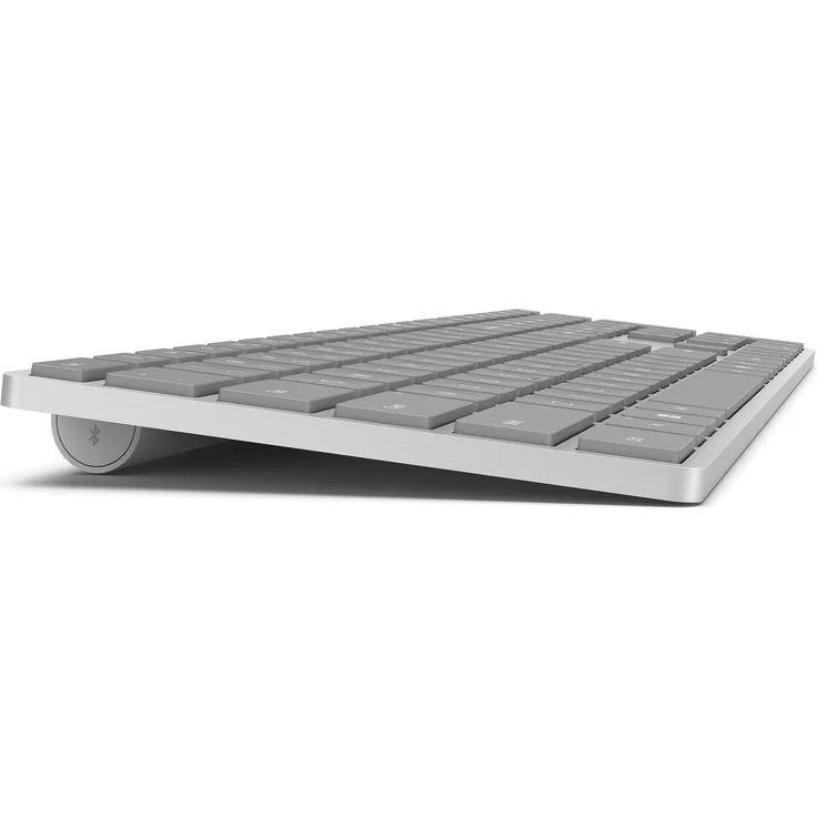 Microsoft Surface Keyboard (2. Auflage), Kabellose Bluetooth-Tastatur mit Copilot-Taste, US-Layout, grau