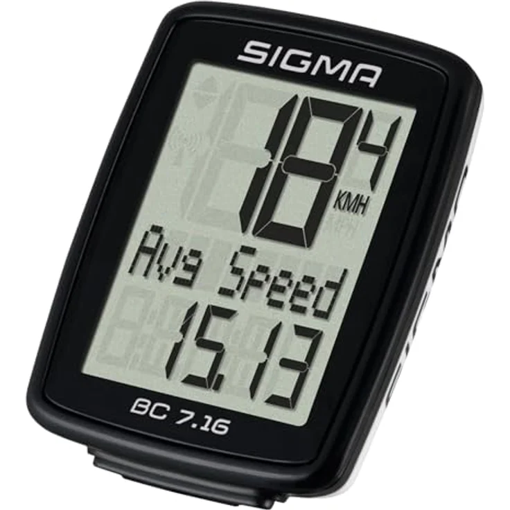 Sigma Sport Sigma BC 7.16 Fahrradcomputer, schwarz, One Size – Bild 4