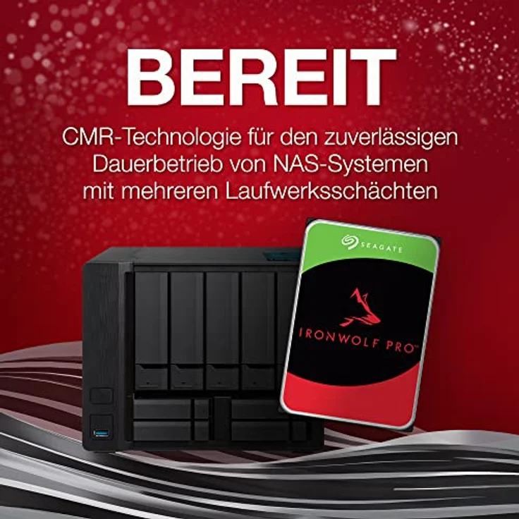 Seagate IronWolf Pro, NAS interne Festplatte 8TB, 3.5 Zoll, 7200 U/Min, CMR, 256 MB Cache, SATA 6GB/S, inkl. 3 Jahre Rescue Service, Modellnr.: ST8000NTZ01 – Bild 2