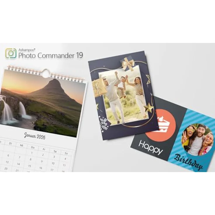 Ashampoo Photo Commander 19, Bildbearbeitungsprogramm mit über 200 Funktionen zur Fotoverwaltung und -präsentation, Lifetime-Lizenz für 1 PC – Bild 5