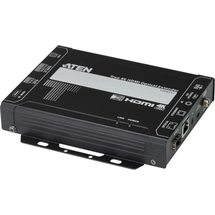 Aten VE883AT, HDMI-Verlängerung KVM Switch mit True 4K Unterstützung bis 300m, Schwarz – Bild 1