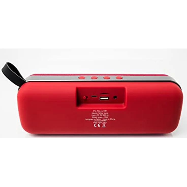 TELLUR Loop Bluetooth Lautsprecher mit Radio, 10W, Kompakte Musikbox Bluetooth mit True Wireless Stereo, Radio Bluetooth Box, Freisprechfunktion, USB, MicroSD/TF-Steckplatz, AUX-Buchse 3,5 mm, BT 5.0 – Bild 4