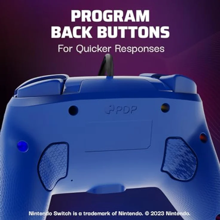 PDP Official Switch Afterglow Wave Wired Controller - Blue – Bild 3
