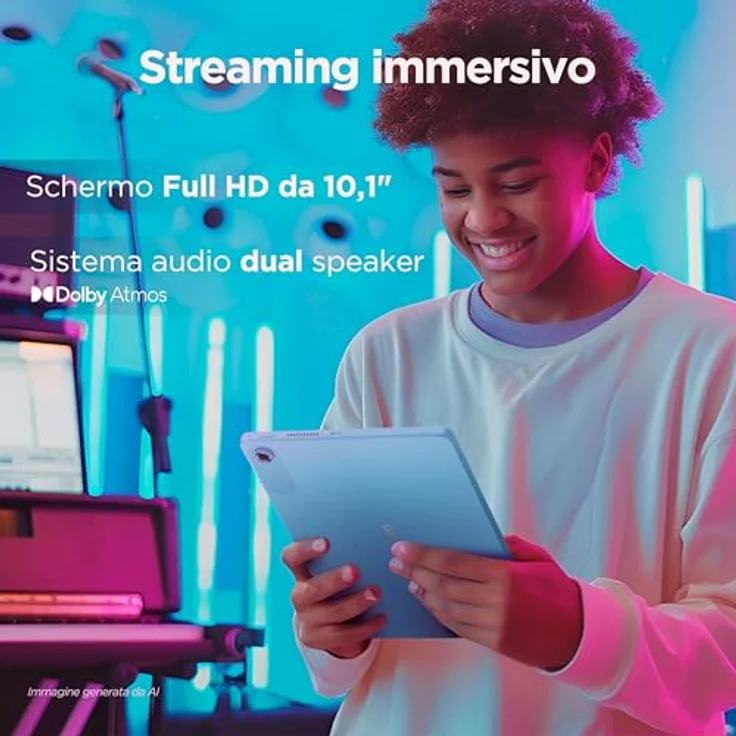 Lenovo Tab One 8,7", Tablet mit 4GB RAM, 128GB Speicher, WiFi, Grau (Lunar Grey) und transparenter Schutzhülle – Bild 5