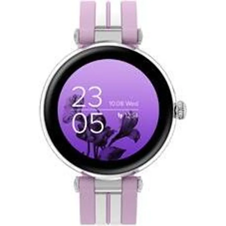 Canyon SEMIFRESW61PK Smartwatch, AMOLED, Touchscreen, Silber/Lila