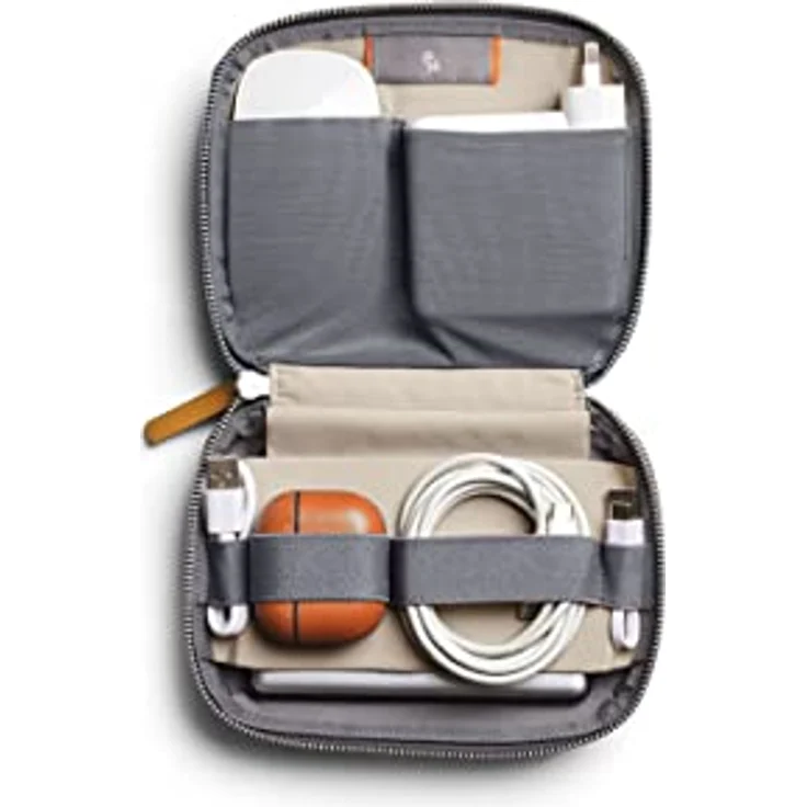 Bellroy Tech Kit Compact - Slate, praktische Laptop-Tasche mit Stretch-Mesh-Fächern und elastischen Kabelschlaufen – Bild 2