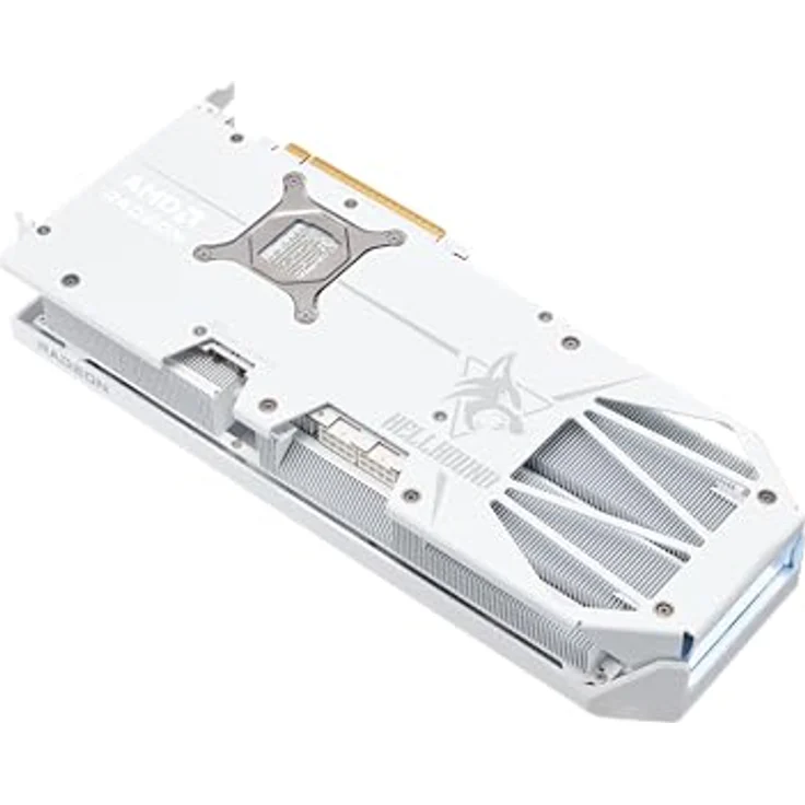 PowerColor Radeon RX9070XT Hellhound Spectral White OC 16GB, Next-Gen-Grafikkarte mit leiser Kühlung und elegantem Design – Bild 5