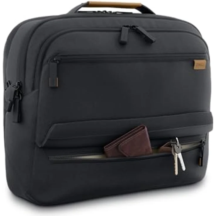 Dell EcoLoop Premier Aktentasche DELL-CC7625, für Laptops bis 40,6 cm (16"), schwarz, aus 100% recyceltem Kunststoff, wasserabweisend, mit Trolley-Gurt und gepolstertem Tablet-Fach – Bild 7