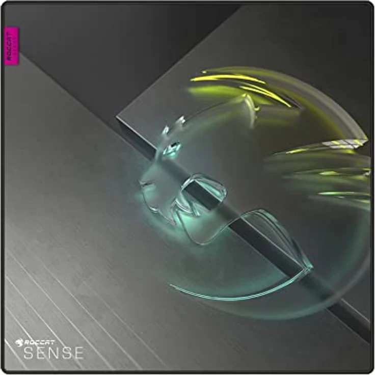 ROCCAT Sense Icon - Schwarz - Grau - Abbildung - Tuch - Gummi - Anti-Rutsch-Basis - Gaming-Mauspad (00217069) – Bild 2