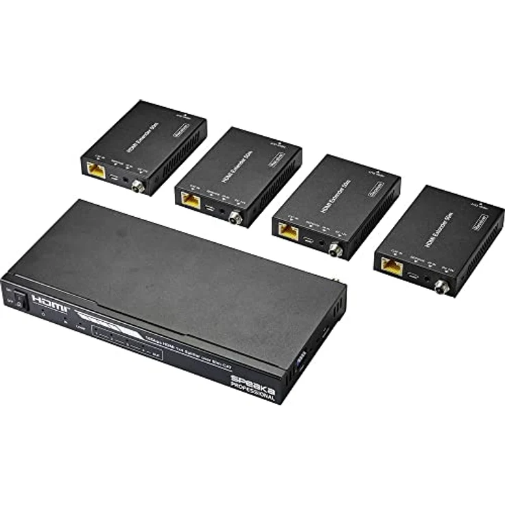 SpeaKa Professional SP-HDS-700 HDMI® HDMI Extender über Netzwerkkabel RJ45 50 m – Bild 1