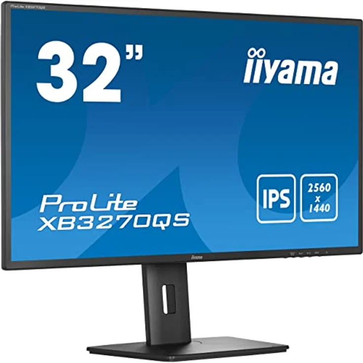 iiyama ProLite XB3270QS-B5 80cm 31,5" IPS LED-Monitor WQHD (DVI HDMI DP) Höhenverstellung schwarz – Bild 3