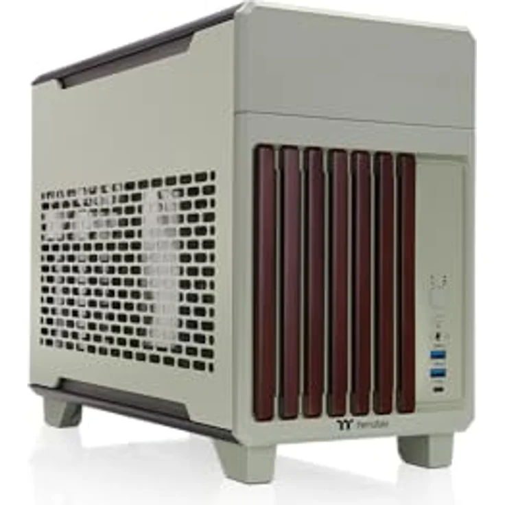 Thermaltake V300, Mini-Tower PC-Gehäuse für Mini-ITX Mainboards, bis zu 360 mm Grafikkarten, 2 Lüfterplätze, schwarz – Bild 1