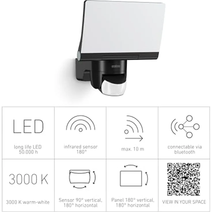 Steinel Sensor-Außenstrahler XLED HOME 2 Connect Schwarz – Bild 7