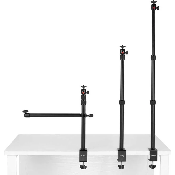 SmallRig 3992 Desk Mount mit Haltearm DT-30, Schwarz, für Beamer bis 10 kg, aus ABS und Aluminium, höhenverstellbar