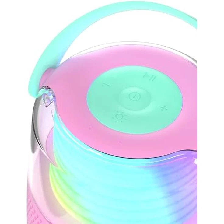 Mobility on Board KS-80 Bluetooth-Lautsprecher & Karaoke, Blau/Pink, kabelloses Mikrofon, Soundeffekte – Bild 2