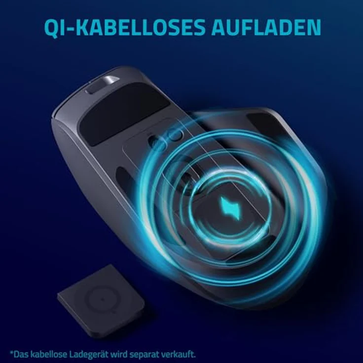 Rapoo VT0Mini, 26000 DPI Gaming Maus mit 2.4 GHz, 650 IPS, 50G, Schwarz – Bild 6