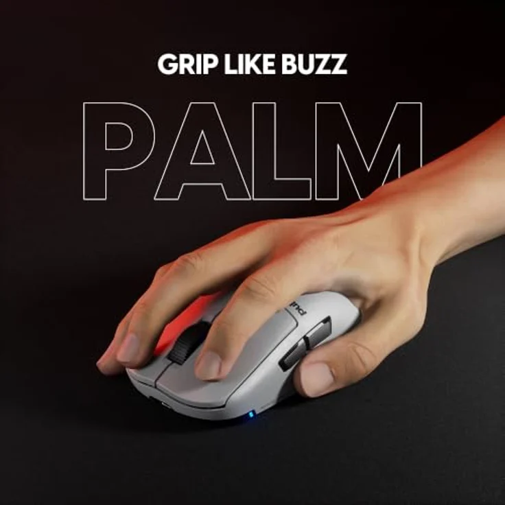 Pulsar [Pro Series] BUZZ-X, Wireless Gaming Maus mit 10.000 – 32.000 DPI, Moon Gray – Bild 5