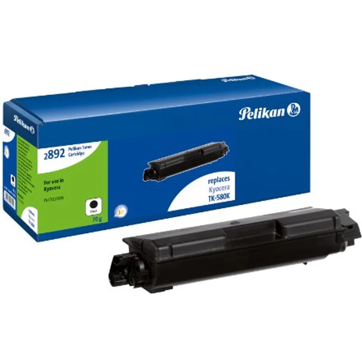 Pelikan TK-580K, Toner Schwarz mit exakter Farbwiedergabe für optimale Druckqualität – Bild 1