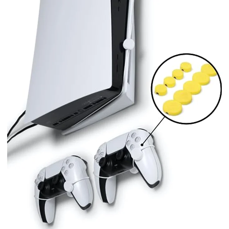 Floating Grip Soft Silicon Covers, Wandhalterungsschutz in Gelb für Gaming- & Konsolen-Zubehör – Bild 2