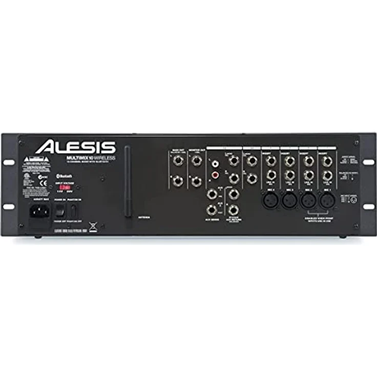 Alesis MultiMix 10 Wireless - 10 Kanal Rackmixer mit Bluetooth Phantomspannung und 2 Band EQ – Bild 4