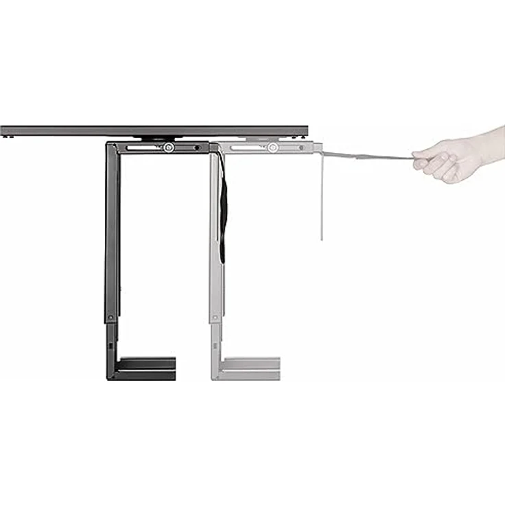 LogiLink EO0031 einstellbare Untertisch PC-Halterung drehbar 360° mit Variabler Größeneinstellung und Schnellverschluss max.10kg – Bild 3