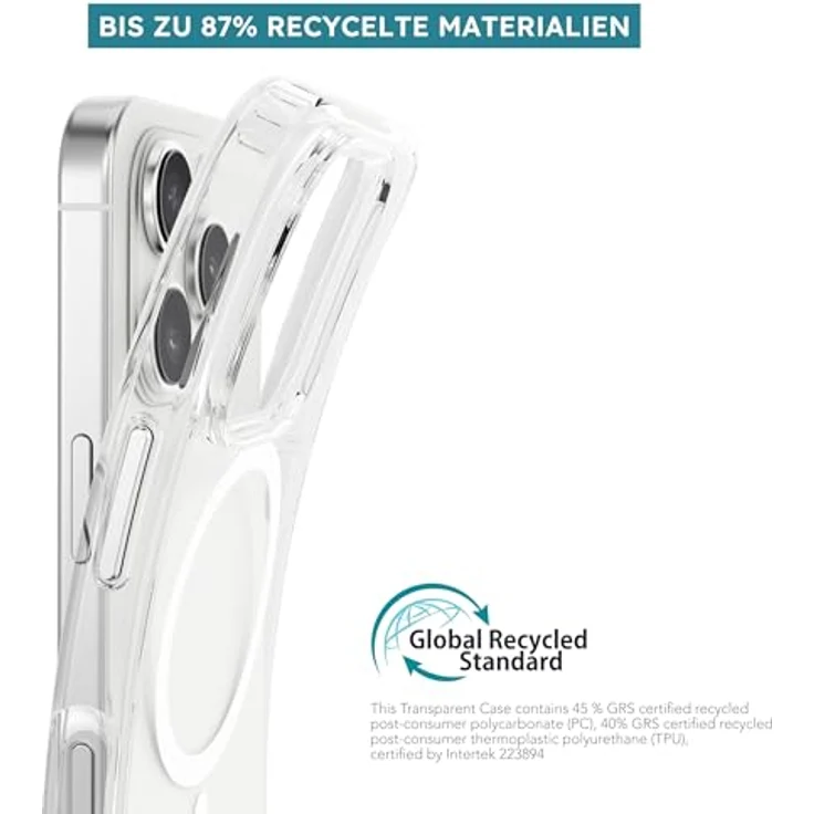 Vonmählen Transparent Case für Apple iPhone 16 Pro, MagSafe-kompatible Smartphone-Hülle mit Anti-Gilb- und Kantenschutz, Transparent – Bild 6