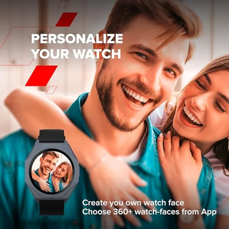 CANYON Smartwatch SW86 OTTO, Fitnessuhr mit 1.3" randlosem IPS-Display, Herzfrequenz- und SpO2-Messung, 25 Sportmodi, wasserdicht IP68, Gesundheitsmonitor für Damen & Herren – Bild 3