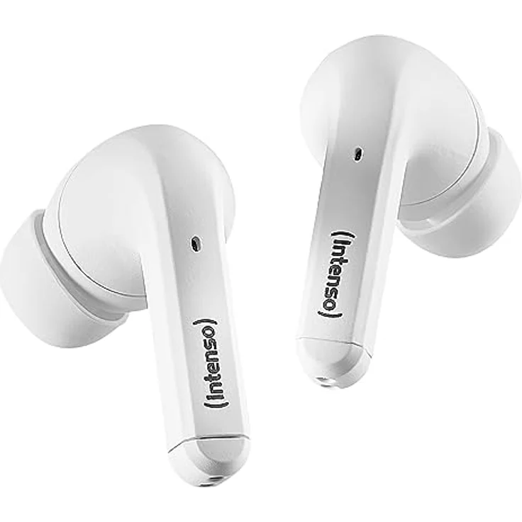 Intenso White Buds - TWS True Wireless Kopfhörer T302A mit Active Noise Cancelling und bis zu 35 Std. Musikwiedergabe – Bild 2