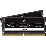 Corsair Vengeance SODIMM DDR5 RAM 48GB (2x24GB) 5600MHz CL48-48-48-90 1.10V Intel XMP 3.0 Computer-Speicher – Schwarz